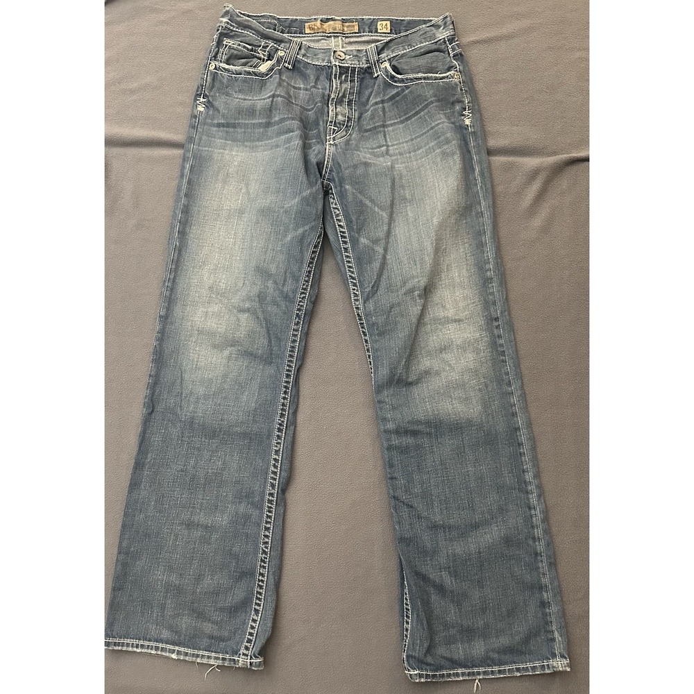 BKE Tyler Bootleg Men's Jean's Size 34x33 Blue Denim